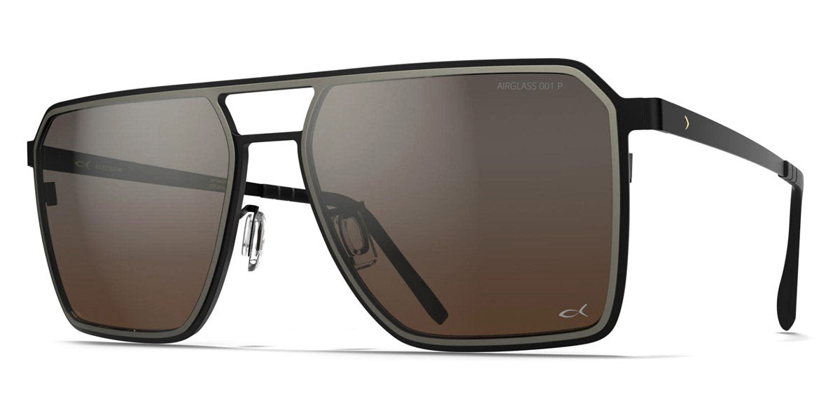 Blackfin® ROCKAWAY BLF Rockaway Sun 1660 56 - Blackfin Black/Satin Silver With Blackfin Airglass™ Lenses Sunglasses
