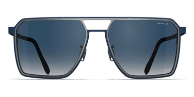Blackfin® ROCKAWAY BLF Rockaway Sun 1846 56 - Satin Silver/Shadow Dark Blue Sunglasses