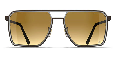 Blackfin® ROCKAWAY BLF Rockaway Sun 1847 56 - Satin Silver/Cordovan Brown Sunglasses