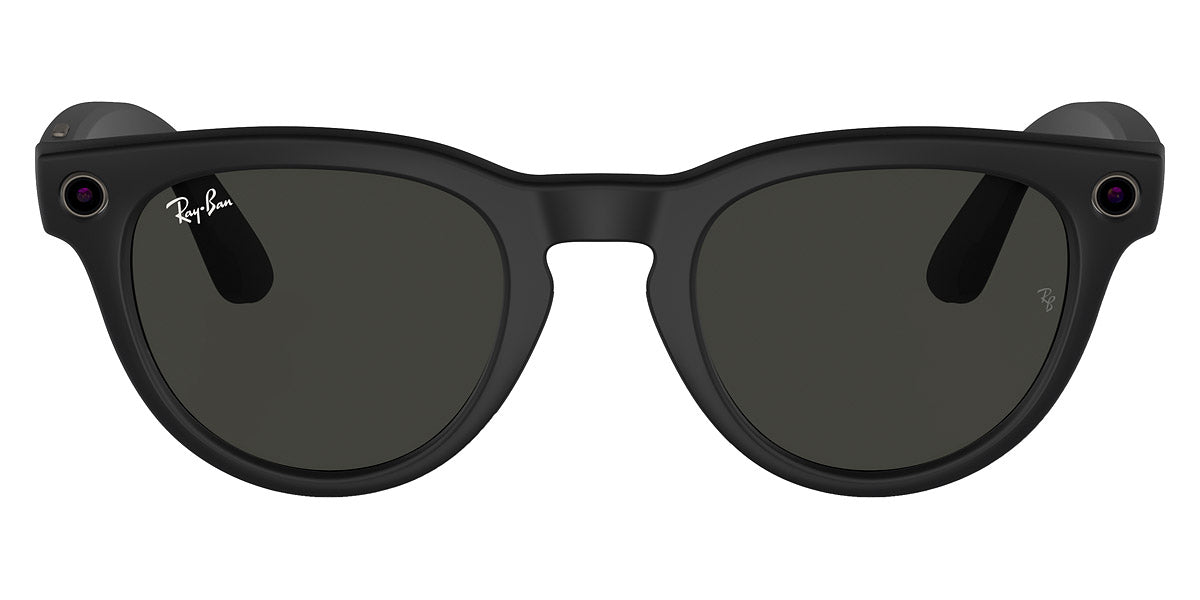 Ray-Ban® Meta Headliner RW4009 601/9A - Shiny Black/Green with blue-violet light filter lenses Sunglasses