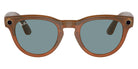 Ray-Ban® Meta Headliner RW4009 670680 - Shiny Caramel/Blue with blue-violet light filter lenses Sunglasses