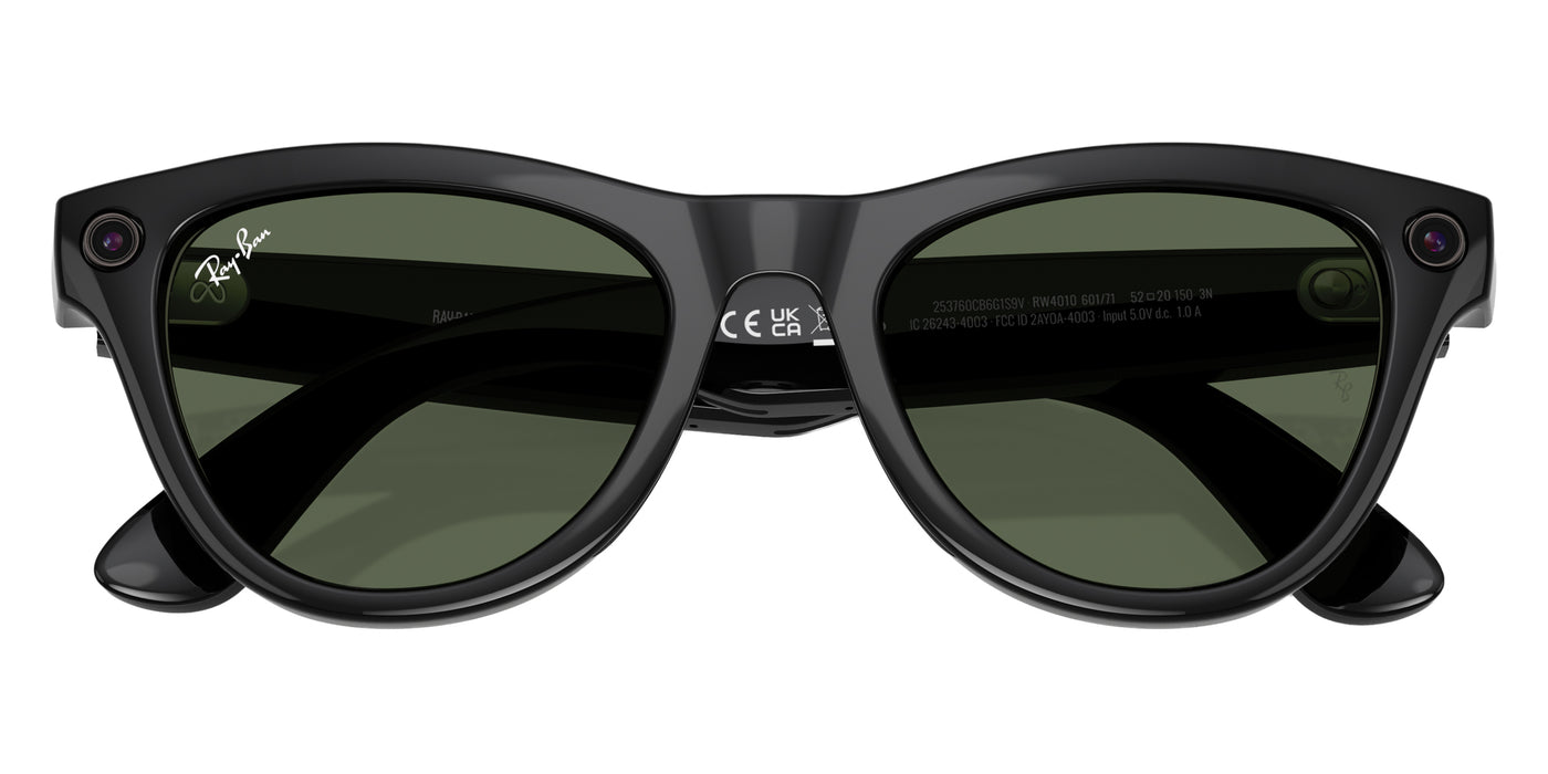Ray-Ban® Meta Skyler RW4010 RW4010 601/71 52 - 601/71 Black Sunglasses