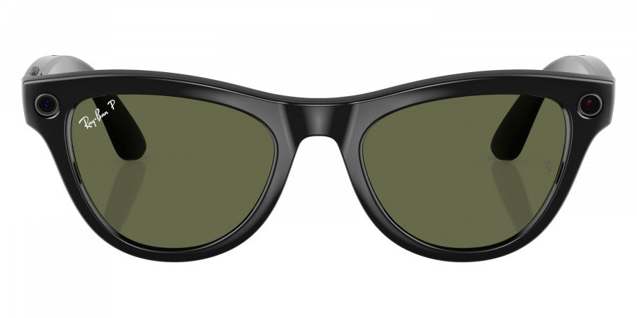 Ray-Ban® Meta Skyler RW4010 RW4010 601/9A 52 - 601/9A Black Sunglasses