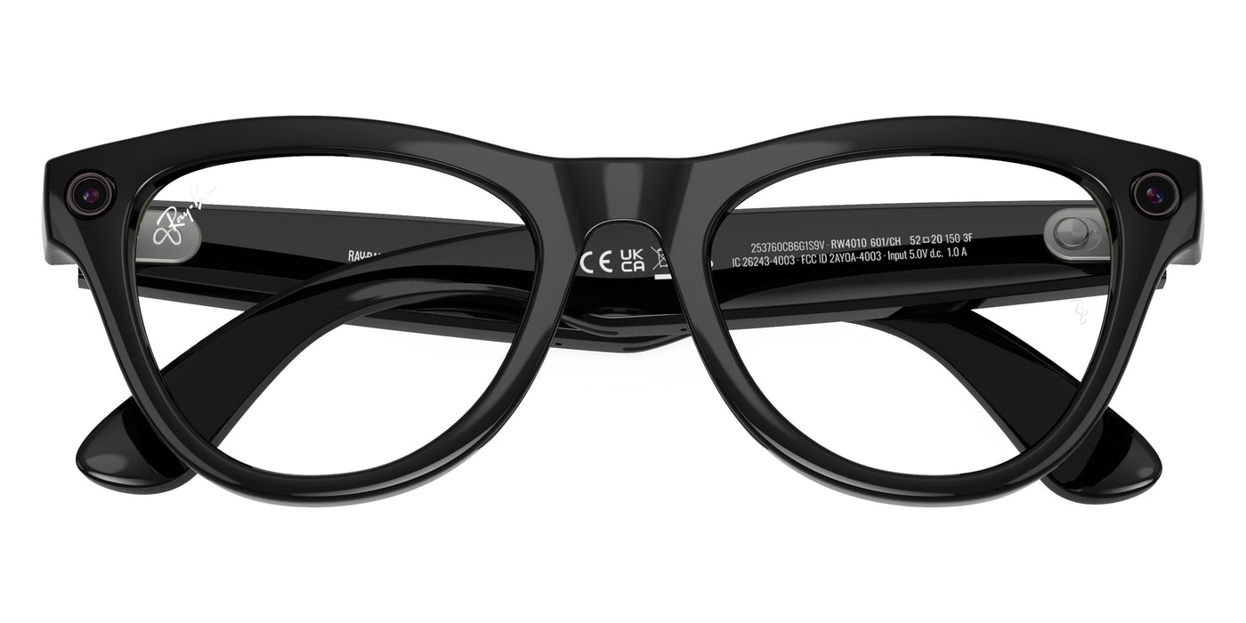 Ray-Ban® Meta Skyler RW4010 RW4010 601/CH 52 - 601/CH Black Sunglasses