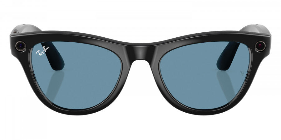 Ray-Ban® Meta Skyler RW4010 RW4010 601/MF 52 - 601/MF Black Sunglasses