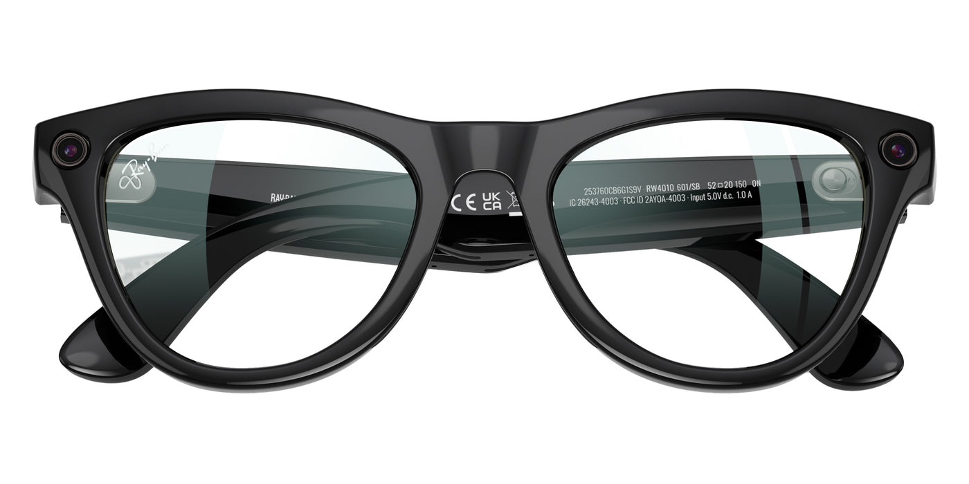 Ray-Ban® Meta Skyler RW4010 RW4010 601/SB 52 - 601/SB Black Sunglasses