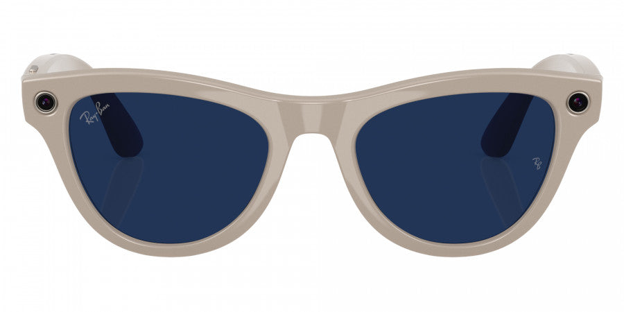 Ray-Ban® Meta Skyler RW4010 RW4010 6700MF 52 - 6700MF Chalky Gray Sunglasses