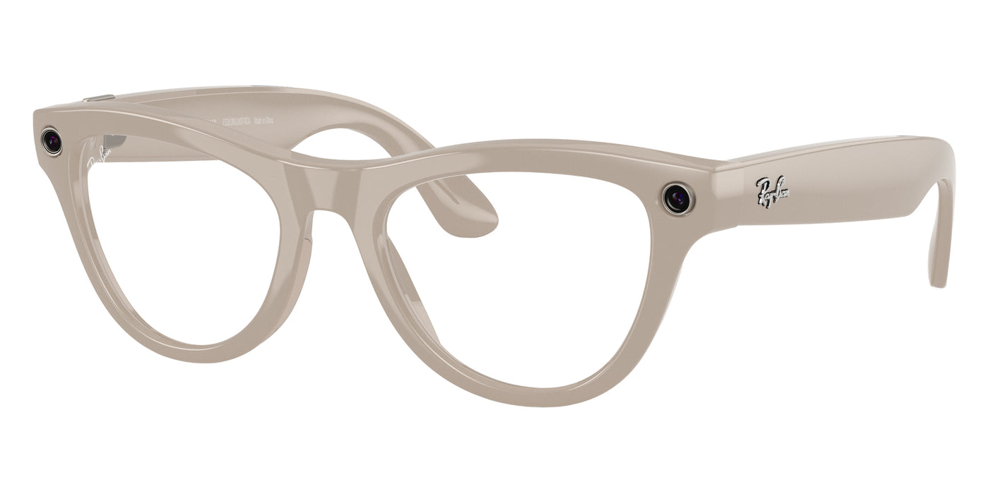 Ray-Ban® Meta Skyler RW4010 RW4010 6700MF 52 - 6700MF Chalky Gray Sunglasses