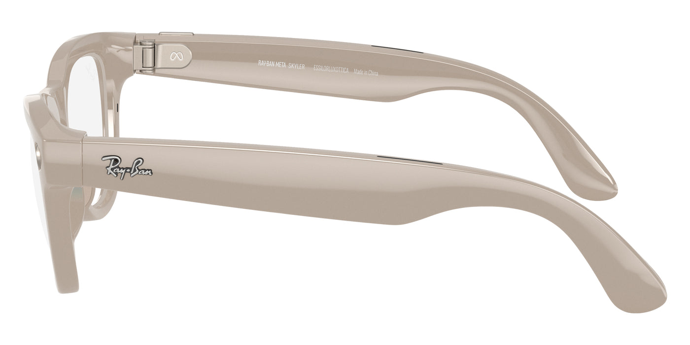 Ray-Ban® Meta Skyler RW4010 RW4010 6700MF 52 - 6700MF Chalky Gray Sunglasses