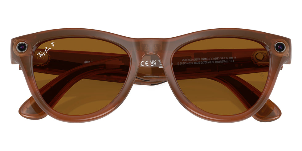 Ray-Ban® Meta Skyler RW4010 RW4010 670683 52 - 670683 Caramel Sunglasses