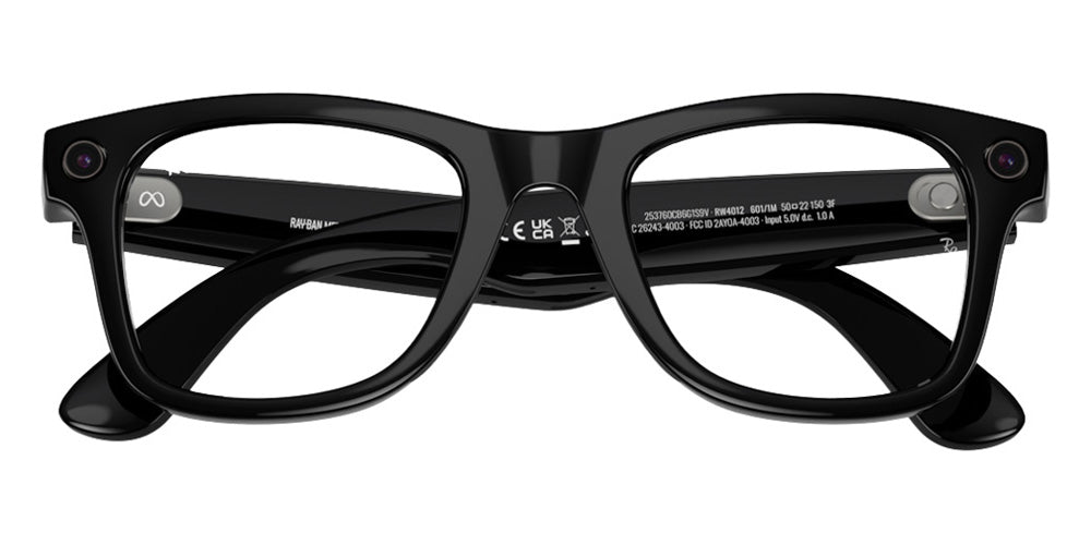 Ray Ban® Meta Wayfarer RW4012 - Black/Clear/Graphite Green Transitions