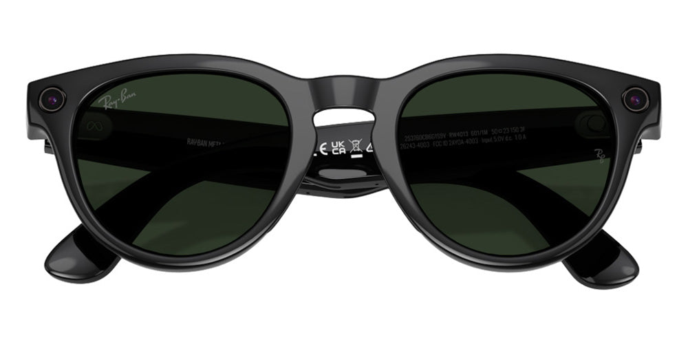 Ray-Ban® Meta Headliner RW4013 - Black/Clear/Graphite Green