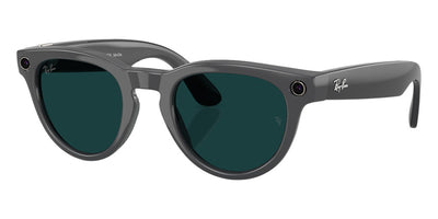Ray-Ban® Meta Headliner RW4013 - Shiny Asteroid Grey/Clear/Emerald Transitions