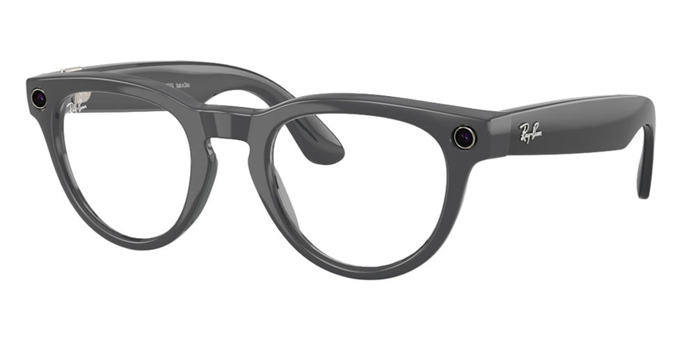 Ray-Ban® Meta Headliner RW4013 - Shiny Asteroid Grey/Clear/Emerald Transitions