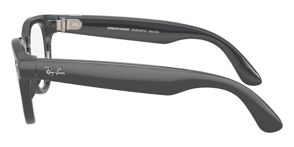 Ray-Ban® Meta Headliner RW4013 - Shiny Asteroid Grey/Clear/Emerald Transitions