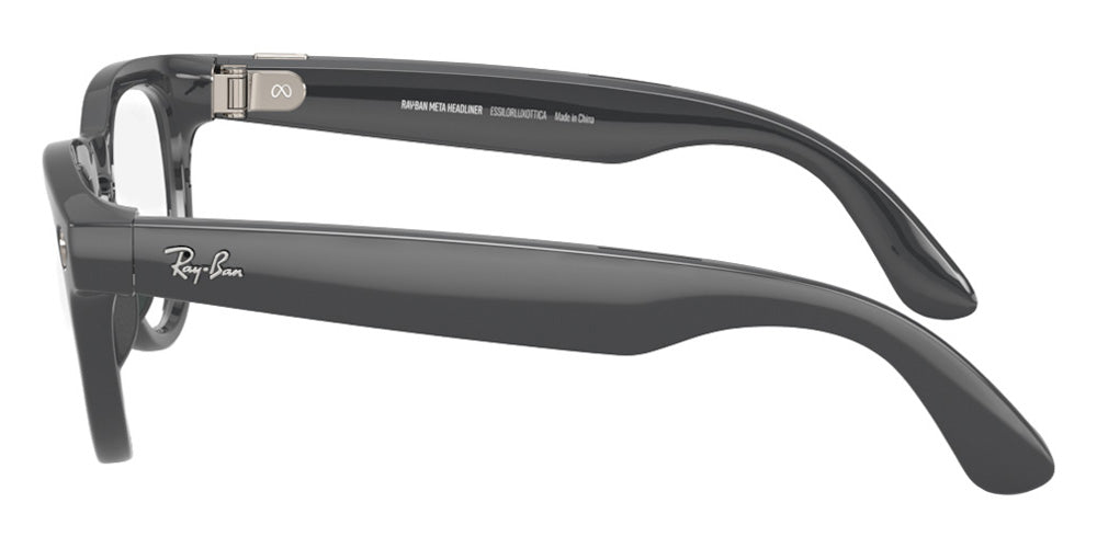 Ray-Ban® Meta Headliner RW4013 - Shiny Asteroid Grey/Clear/Emerald Transitions