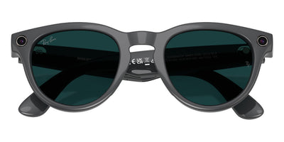 Ray-Ban® Meta Headliner RW4013 - Shiny Asteroid Grey/Clear/Emerald Transitions
