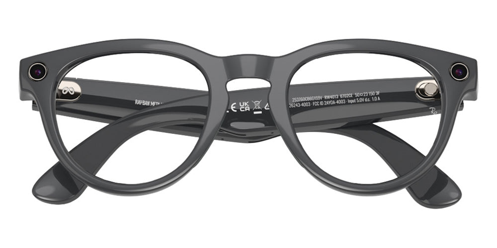 Ray-Ban® Meta Headliner RW4013 - Shiny Asteroid Grey/Clear/Emerald Transitions