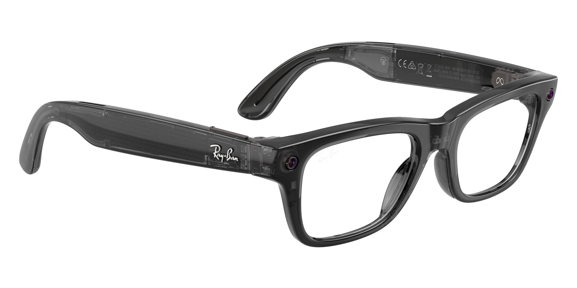 Ray-Ban® Meta Blayzer RW7001 RW7001 8526 54 Eyeglasses - Transparent Black