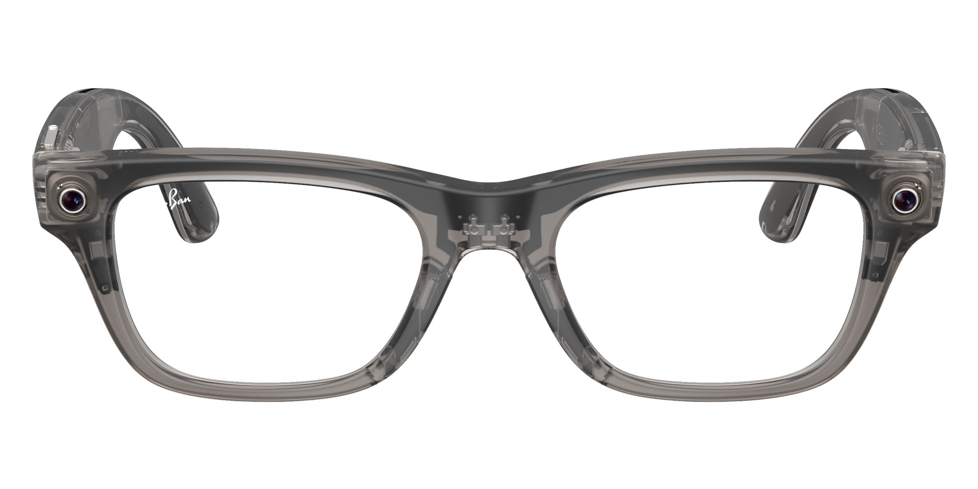 Ray-Ban® Meta Blayzer RW7001 RW7001 8529 54 Eyeglasses - Transparent Ice Gray