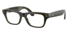 Ray-Ban® Meta Blayzer RW7001 RW7001 8530 54 Eyeglasses - Transparent Dark Olive