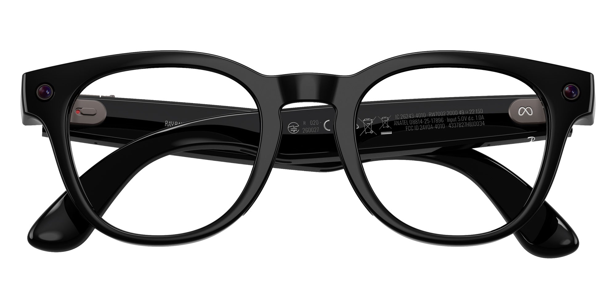 Ray-Ban® Meta Scriber RW7002 RW7002 2000 49 Eyeglasses - Shiny Black