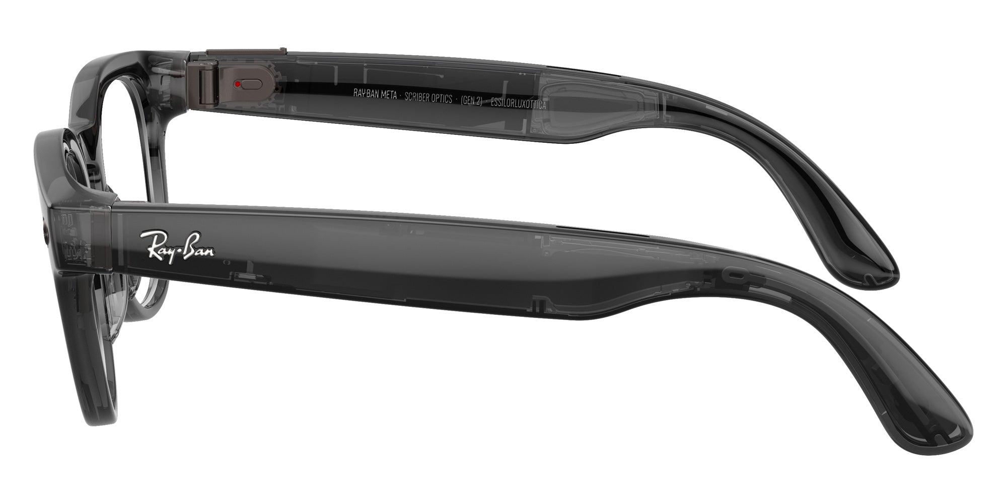 Ray-Ban® Meta Scriber RW7002 RW7002 8526 49 Eyeglasses - Transparent Black