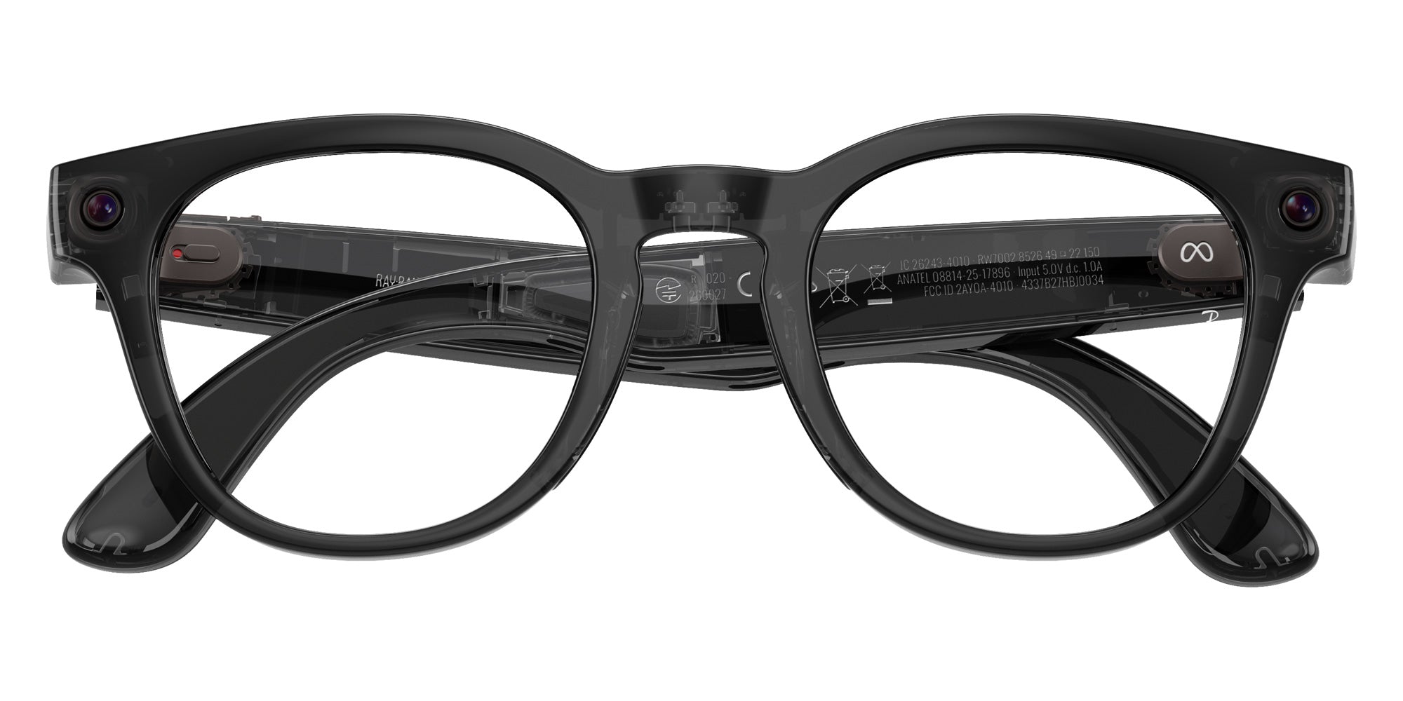 Ray-Ban® Meta Scriber RW7002 RW7002 8526 49 Eyeglasses - Transparent Black