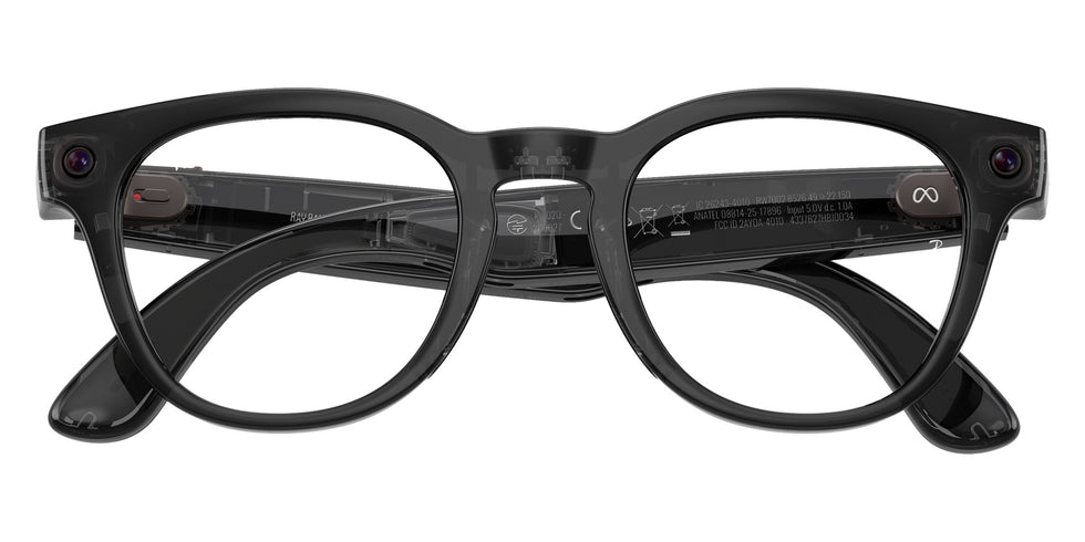 Ray-Ban® Meta Scriber RW7002 RW7002 8526 49 Eyeglasses - Transparent Black
