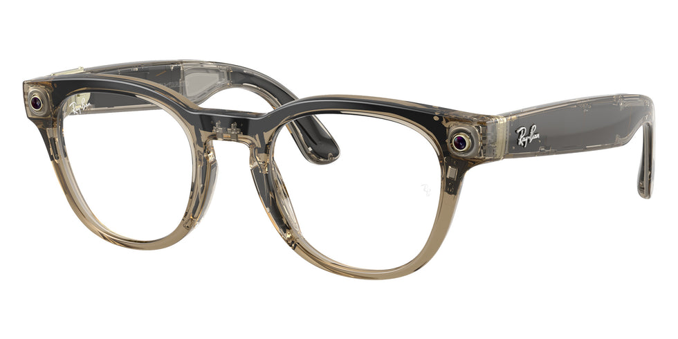 Ray-Ban® Meta Scriber RW7002 RW7002 8531 49 Eyeglasses - Light Brown