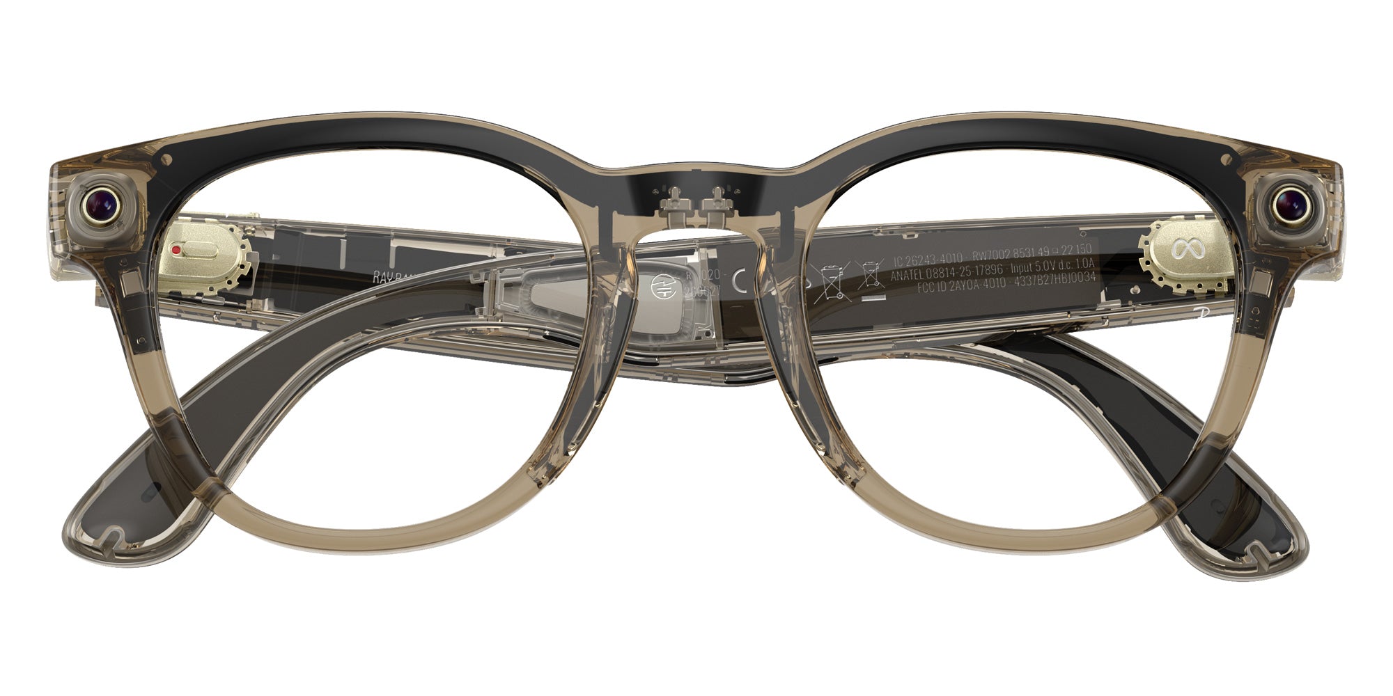 Ray-Ban® Meta Scriber RW7002 RW7002 8531 49 Eyeglasses - Light Brown