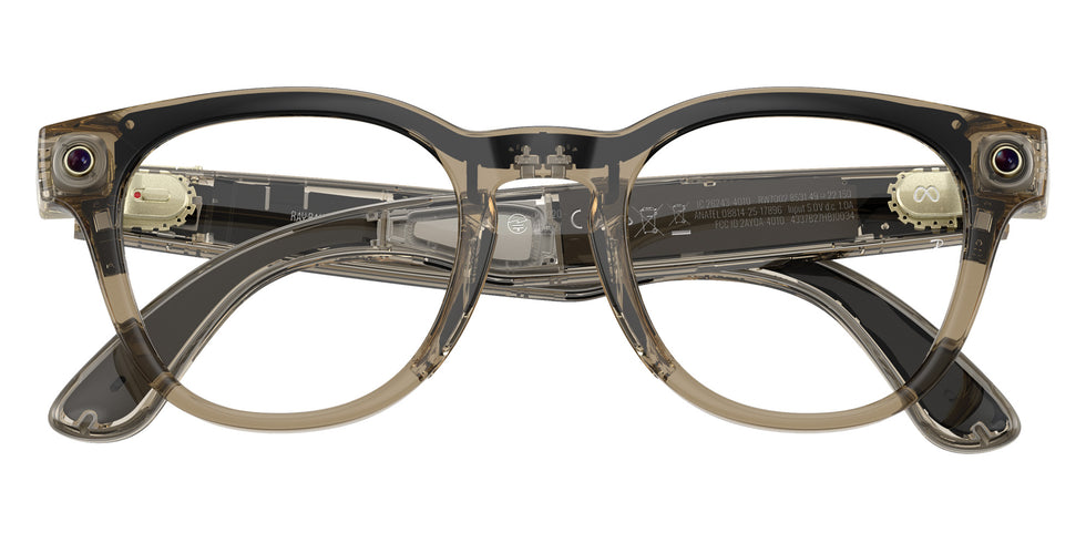 Ray-Ban® Meta Scriber RW7002 RW7002 8531 49 Eyeglasses - Light Brown
