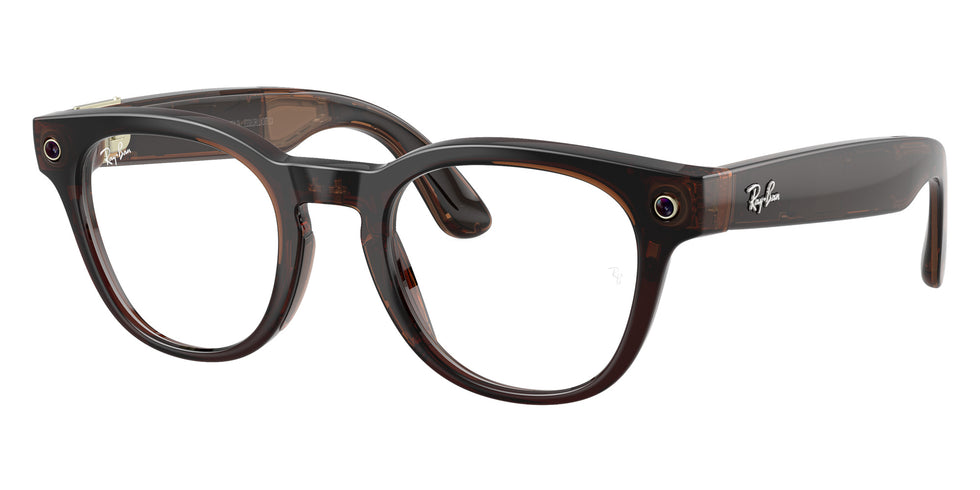 Ray-Ban® Meta Scriber RW7002 RW7002 8532 49 Eyeglasses - Transparent Umber