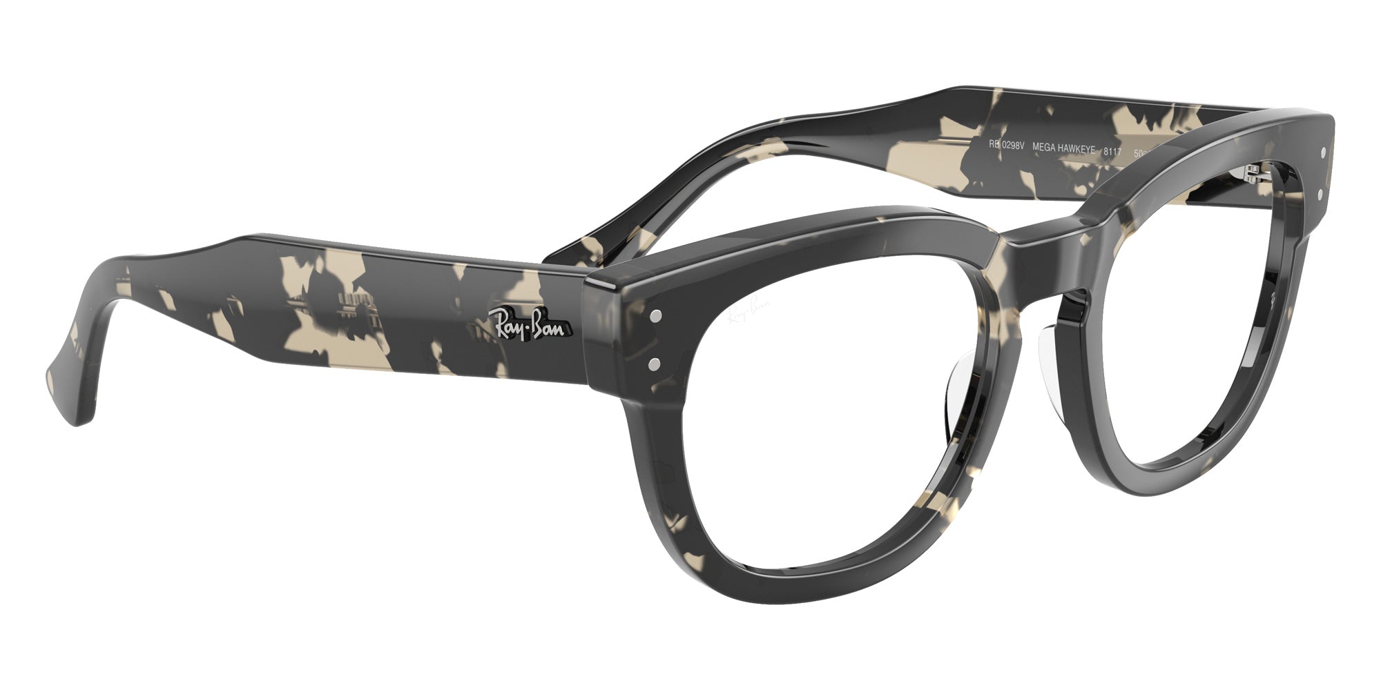 Ray-Ban® RX0298V RX0298V 8117 50 Eyeglasses - Gray Havana