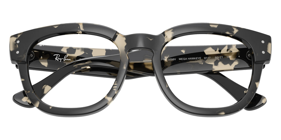 Ray-Ban® RX0298V RX0298V 8117 50 Eyeglasses - Gray Havana