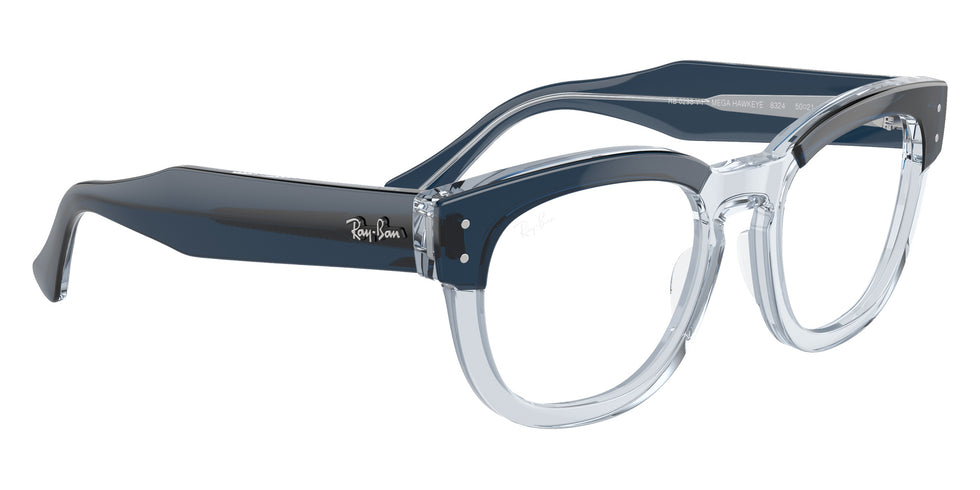 Ray-Ban® RX0298VF RX0298VF 8324 50 Eyeglasses - Blue On Transparent Blue