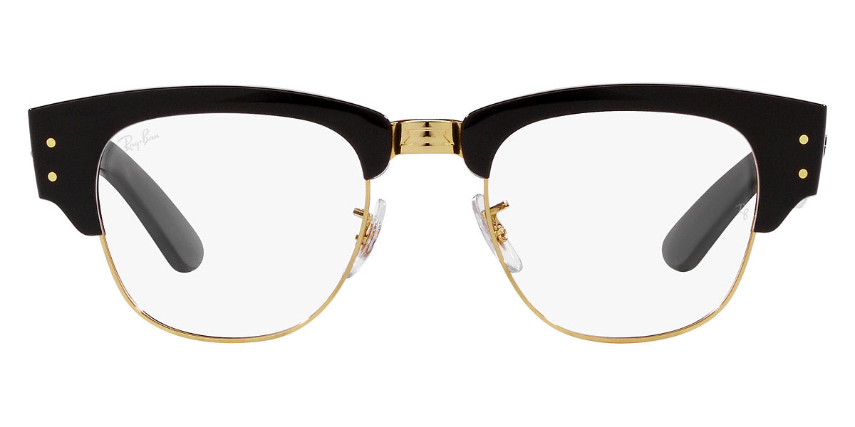 Ray-Ban® Mega Clubmaster RX0316V RX0316V 2000 50 - Black on Gold Eyeglasses