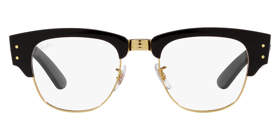 Ray-Ban® Mega Clubmaster RX0316V RX0316V 2000 50 - Black on Gold Eyeglasses