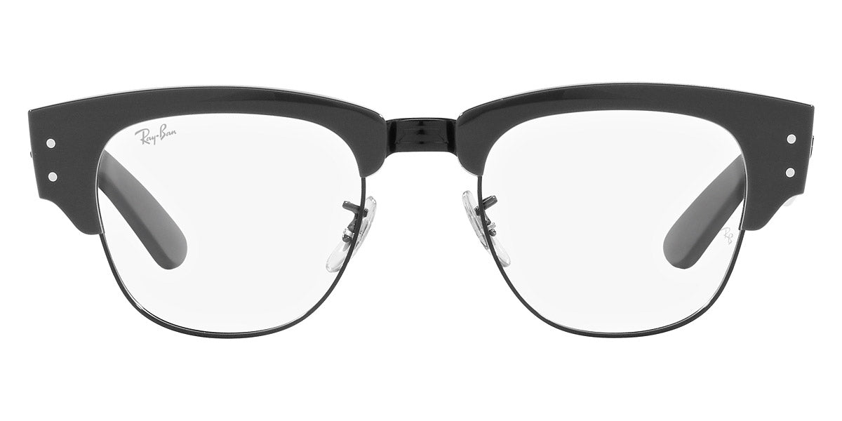Ray-Ban® Mega Clubmaster RX0316V RX0316V 8232 50 - Gray on Black Eyeglasses