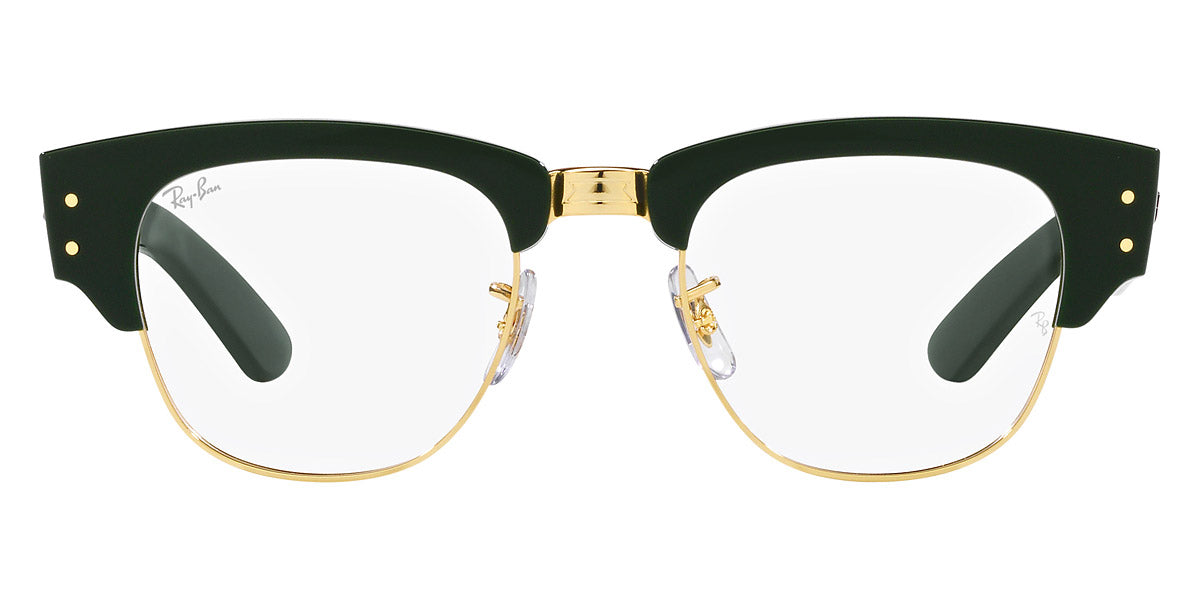 Ray-Ban® Mega Clubmaster RX0316V RX0316V 8233 50 - Green on Gold Eyeglasses