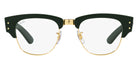 Ray-Ban® Mega Clubmaster RX0316V RX0316V 8233 50 - Green on Gold Eyeglasses