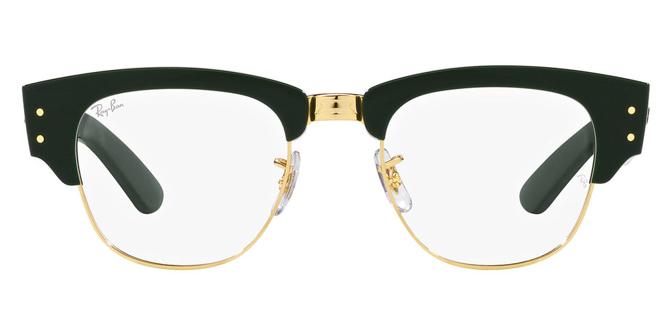 Ray-Ban® Mega Clubmaster RX0316V RX0316V 8233 50 - Green on Gold Eyeglasses