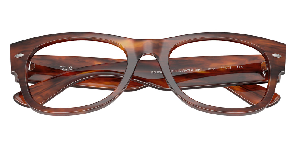 Ray-Ban® RX0832V RX0832V 2144 52 Eyeglasses - Striped Havana