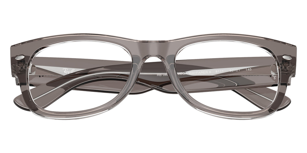 Ray-Ban® RX0832V RX0832V 8111 52 Eyeglasses - Transparent Gray