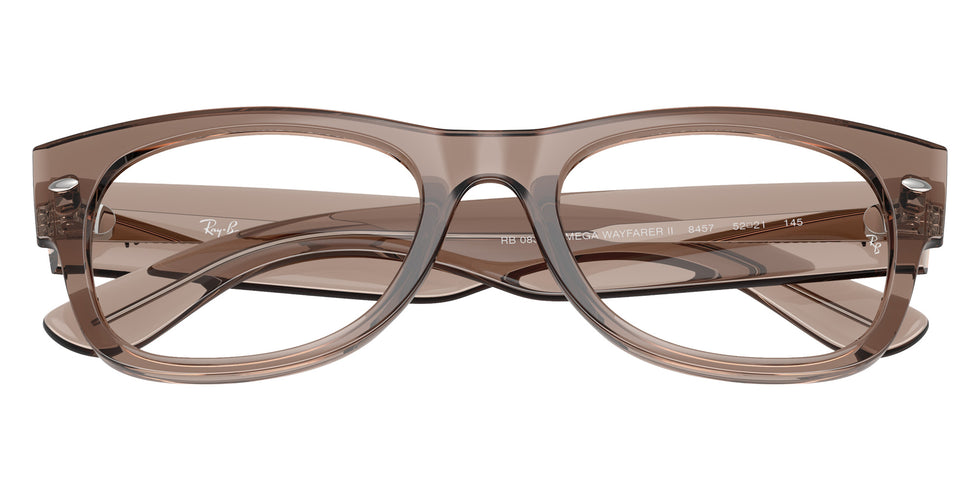 Ray-Ban® RX0832V RX0832V 8457 52 Eyeglasses - Transparent Taupe Beige