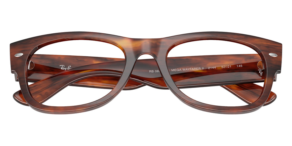 Ray-Ban® RX0832VF RX0832VF 2144 52 Eyeglasses - Striped Havana