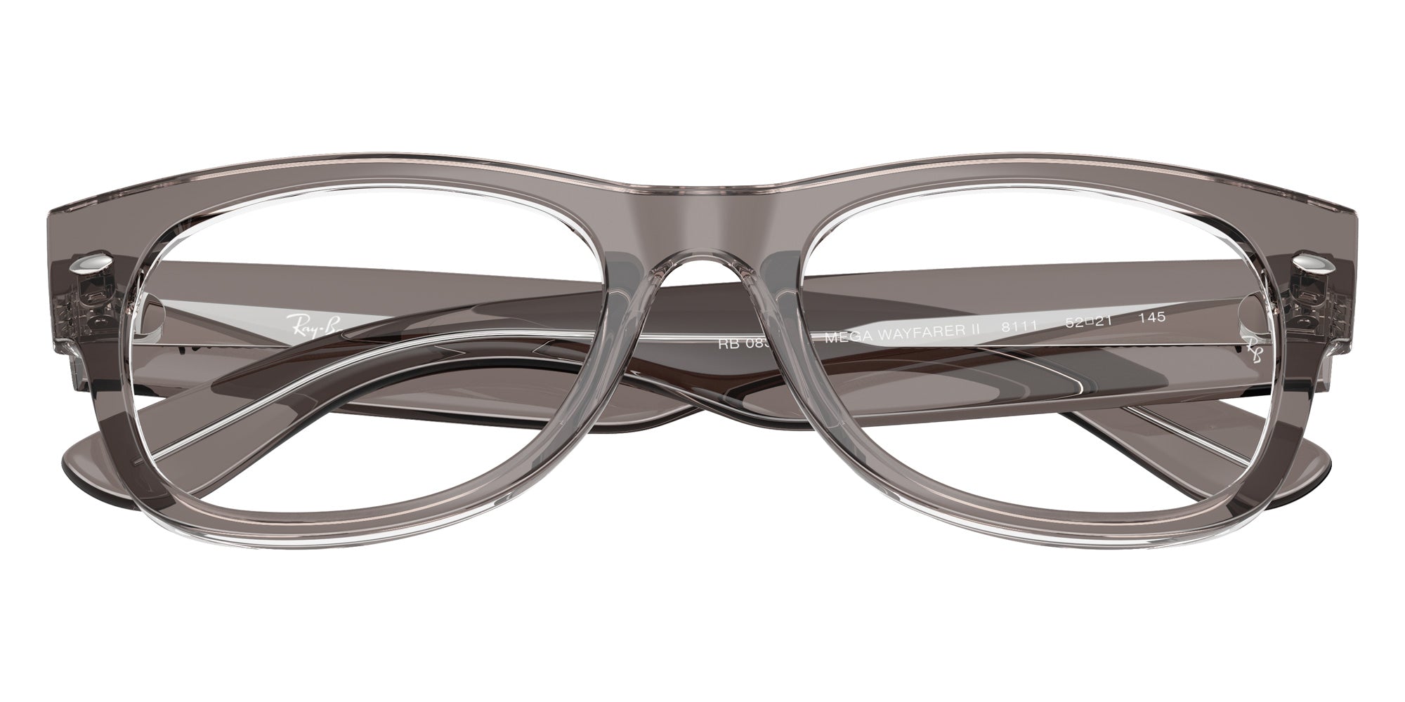 Ray-Ban® RX0832VF RX0832VF 8111 52 Eyeglasses - Transparent Gray