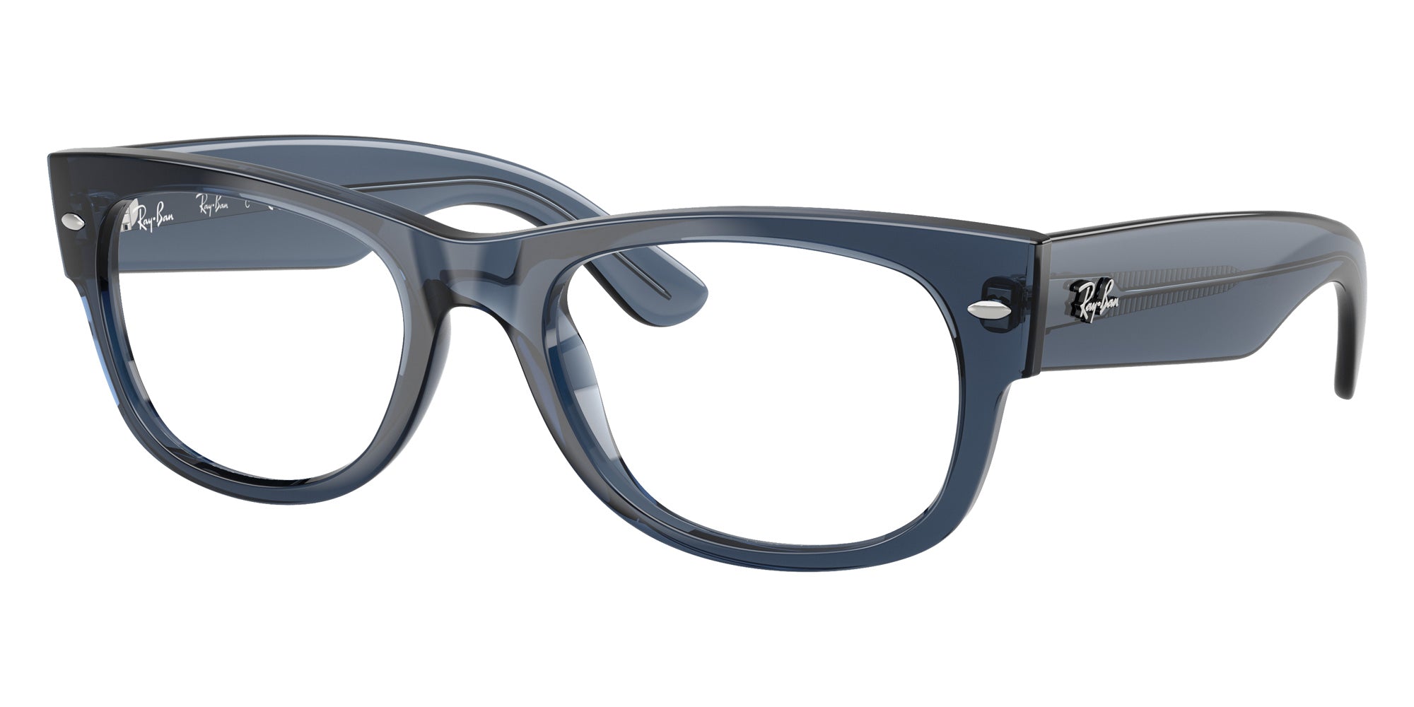 Ray-Ban® RX0832VF RX0832VF 8223 52 Eyeglasses - Transparent Dark Blue