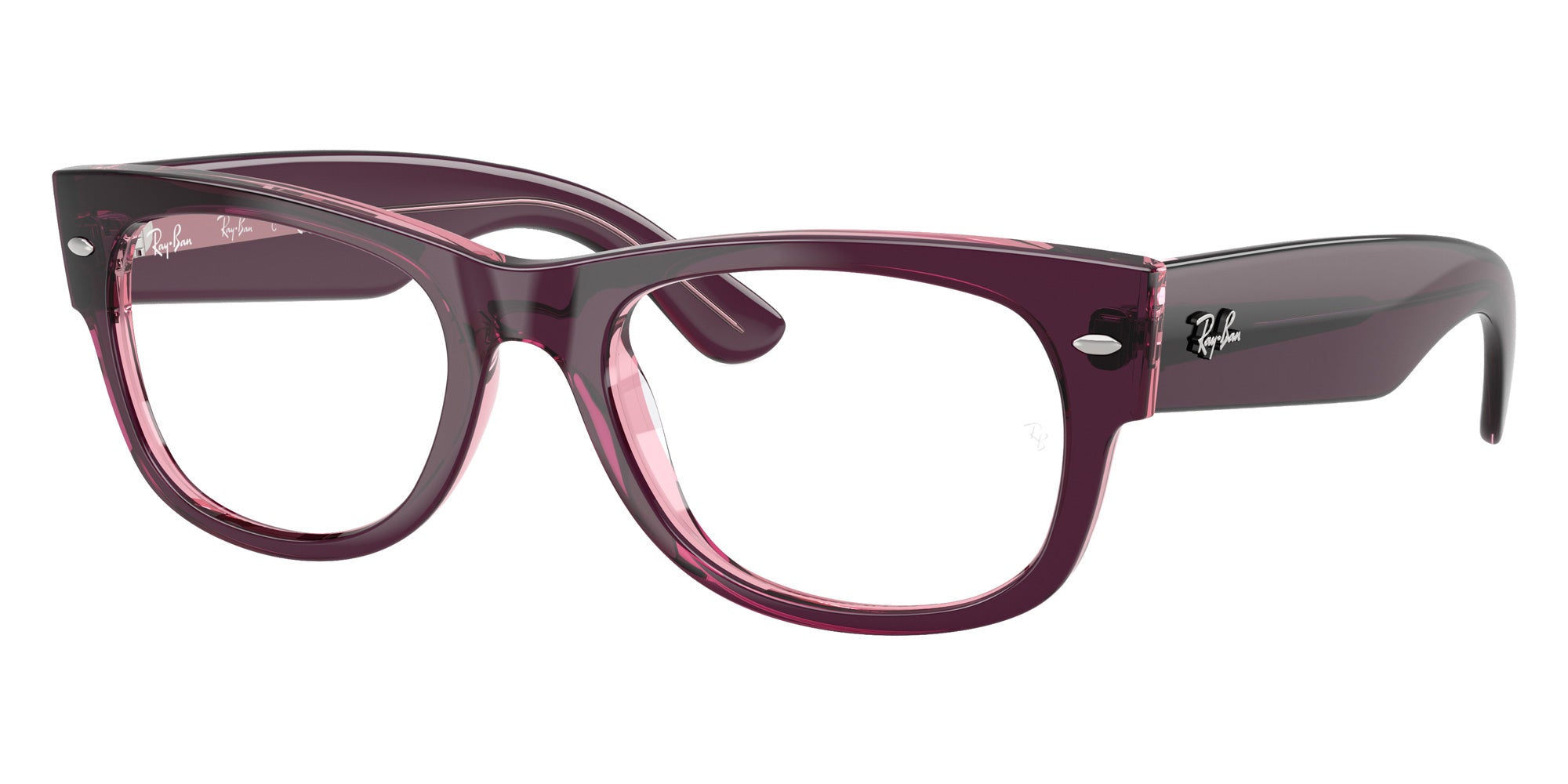 Ray-Ban® RX0832VF RX0832VF 8364 52 Eyeglasses - Violet/Pink