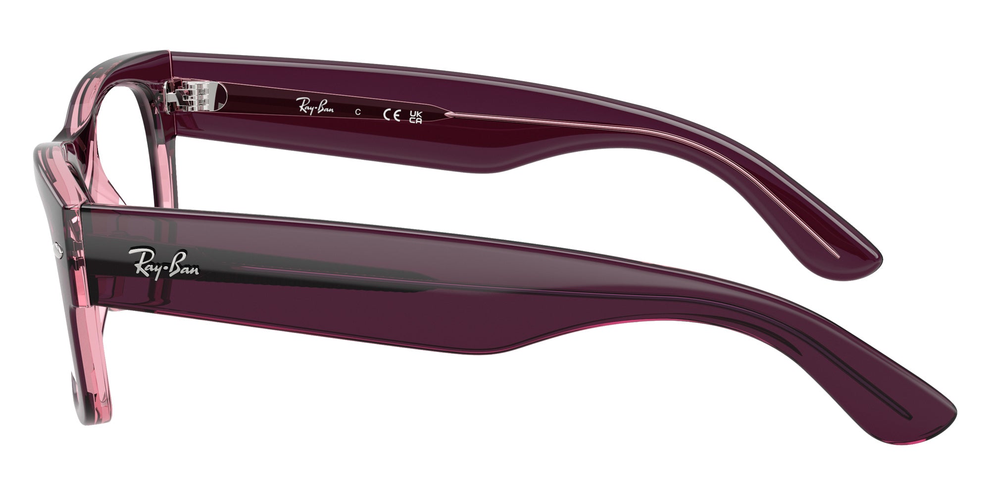 Ray-Ban® RX0832VF RX0832VF 8364 52 Eyeglasses - Violet/Pink